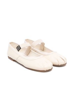 ballerine in pelle beige DOUUOD KIDS | BALL490.